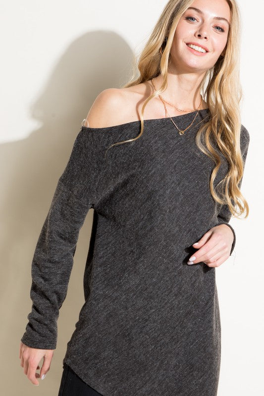 Day-to-Night One Shoulder Knit Top