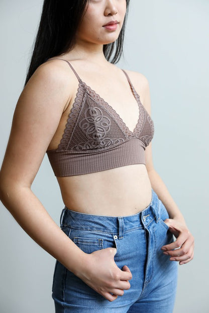 Waistband Loop Lace Bralette