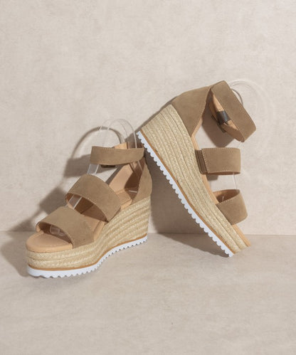 Slyvie - Double Strap Wedge Heel