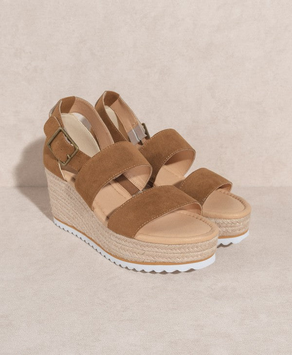 Slyvie - Double Strap Wedge Heel