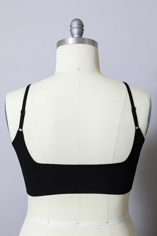 Low Back Seamless Bralette XL