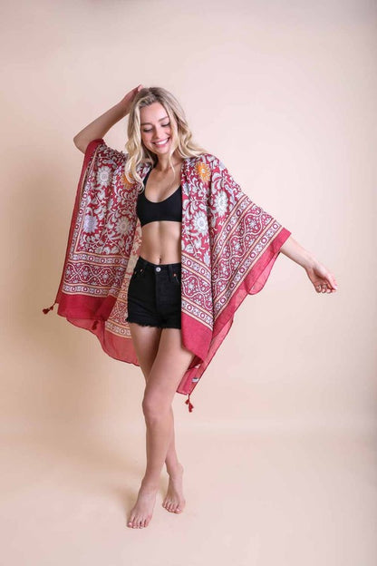 Touch of Morroco Tapestry Tassel Kimono