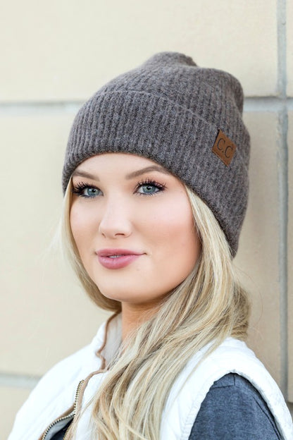 CC Fine Yarn Cuff Beanie