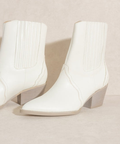 Dawn - Paneled Western Bootie