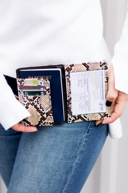 Passport and Vaccine Credit Card Wallet