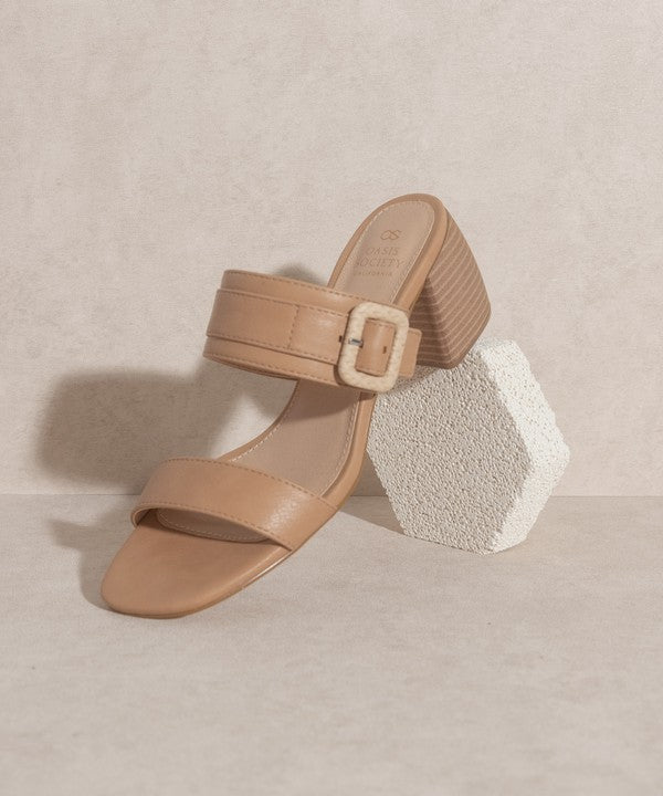 Nicole - Buckle Block Heel