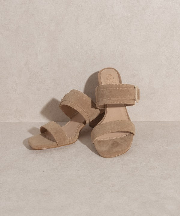 Nicole - Buckle Block Heel