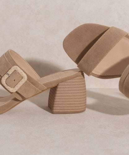 Nicole - Buckle Block Heel