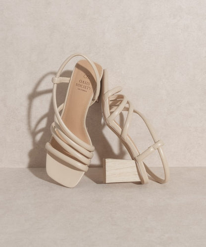 Ashley - Wooden Heel Sandal