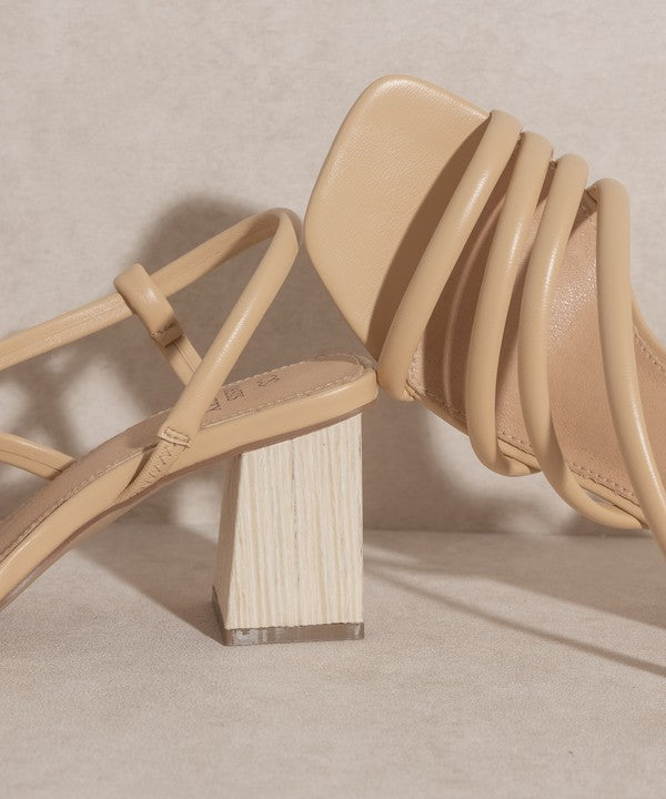 Ashley - Wooden Heel Sandal