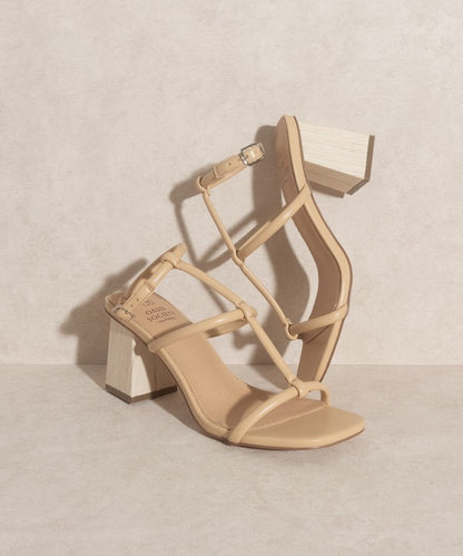 Sofia - Wooden Heel Sandals