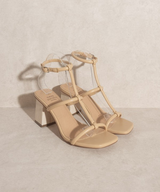 Sofia - Wooden Heel Sandals