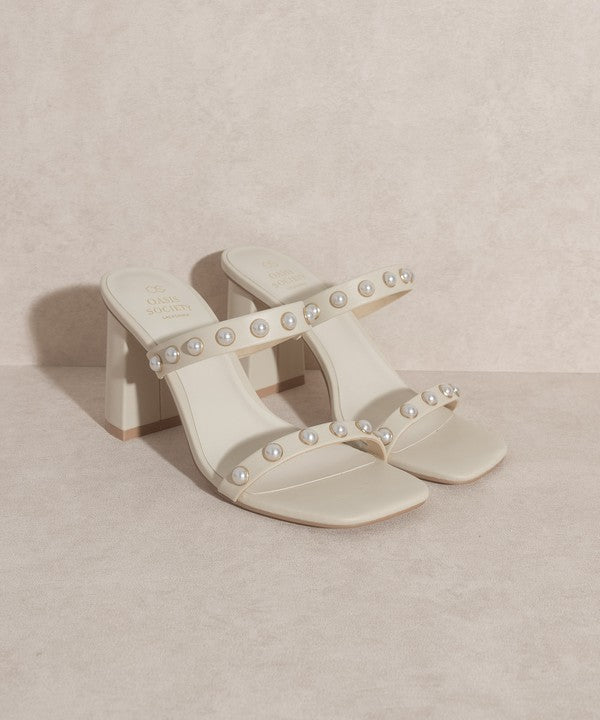 Victoria - Pearl Strap Heel