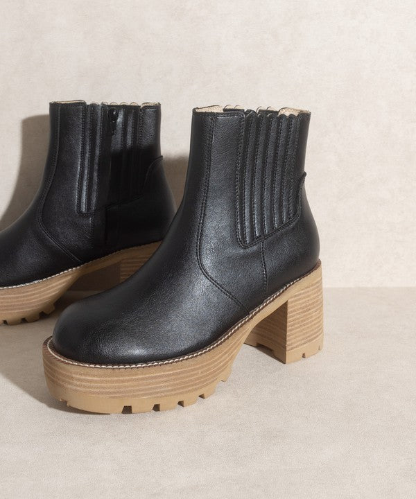 Aubrey - Platform Paneled Boots