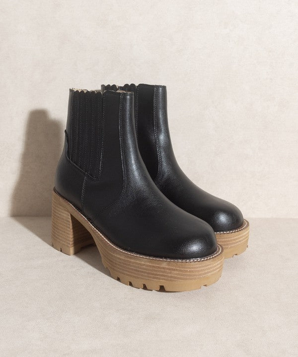 Aubrey - Platform Paneled Boots