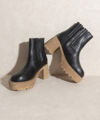 Aubrey - Platform Paneled Boots