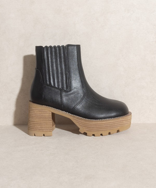 Aubrey - Platform Paneled Boots