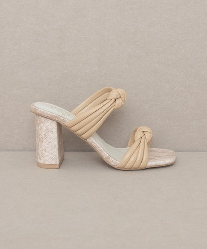 Raquel - Strappy Knot Heel