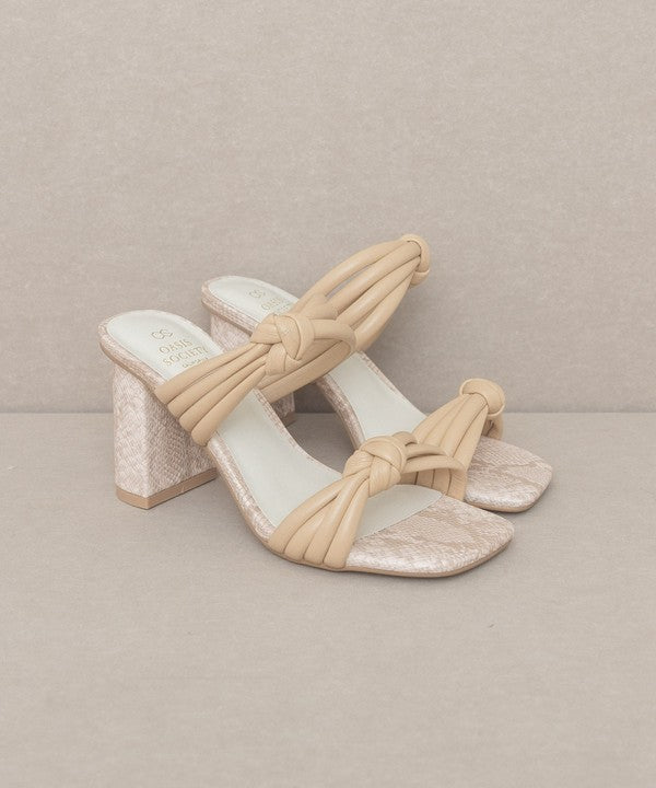 Raquel - Strappy Knot Heel