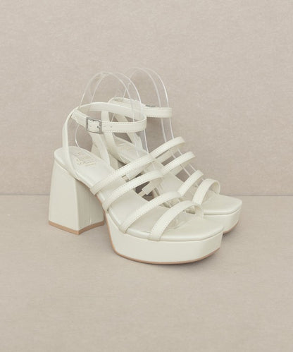 Talia - Strappy platform heel