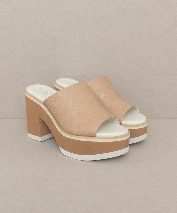 OaMaren - Layered Platform Heel Slides