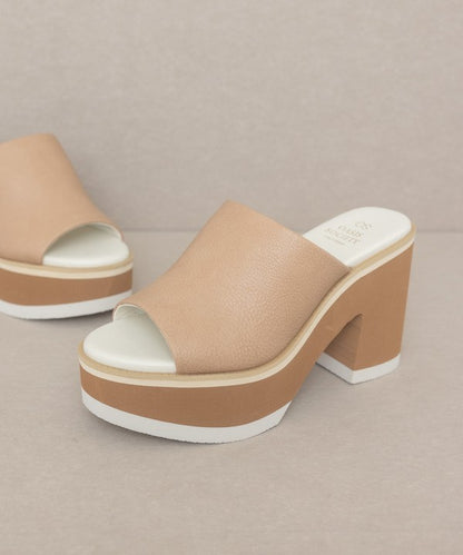 OaMaren - Layered Platform Heel Slides