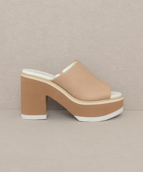 OaMaren - Layered Platform Heel Slides