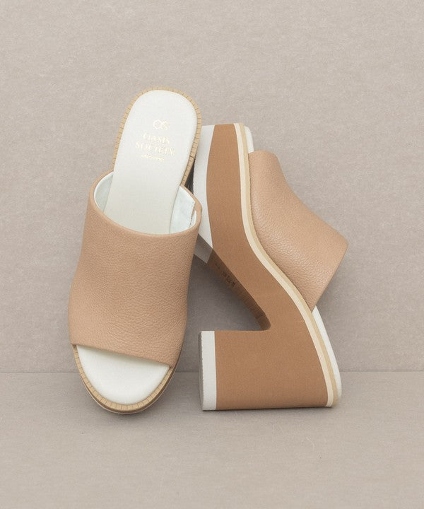 OaMaren - Layered Platform Heel Slides