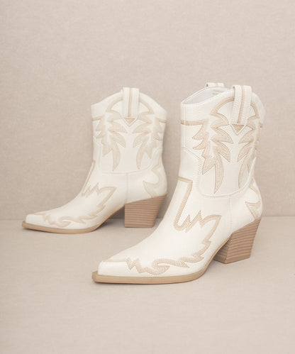 Nantes - Embroidered Cowboy Boots