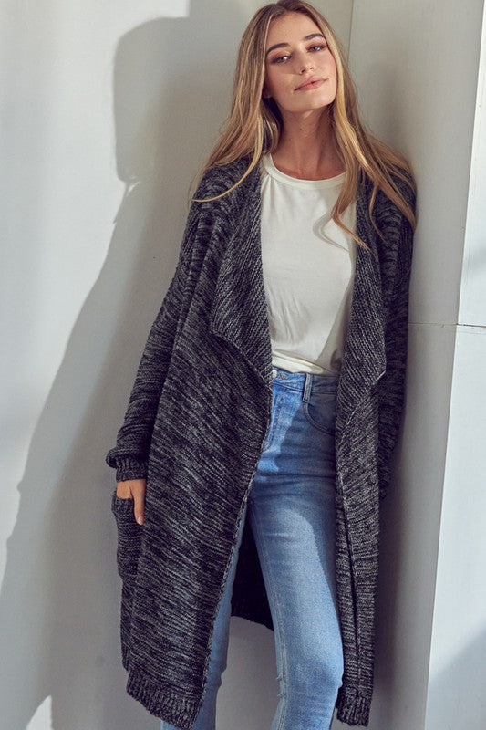 Evening Chill Chunky Waterfall Cardigan