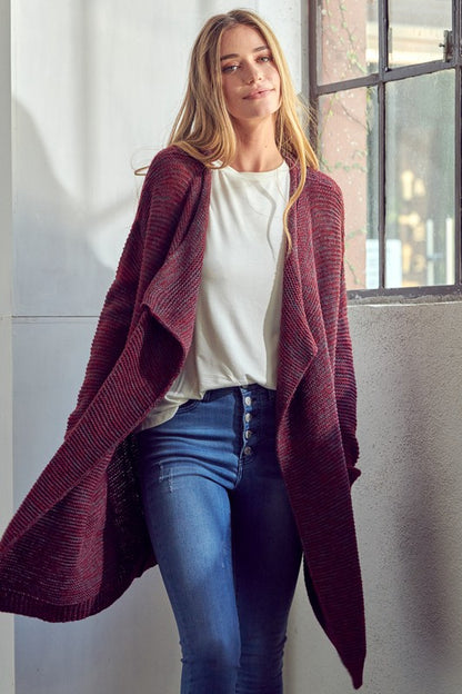 Evening Chill Chunky Waterfall Cardigan