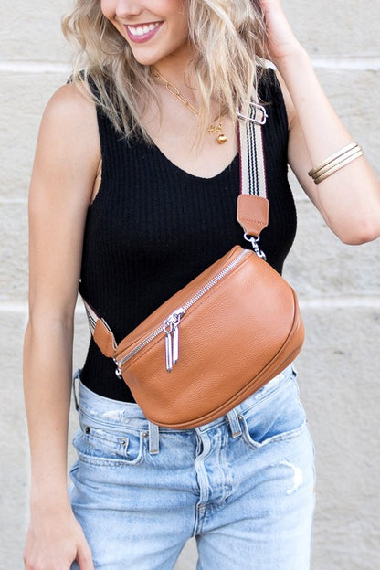 Hazel Genuine Leather Sling Bag