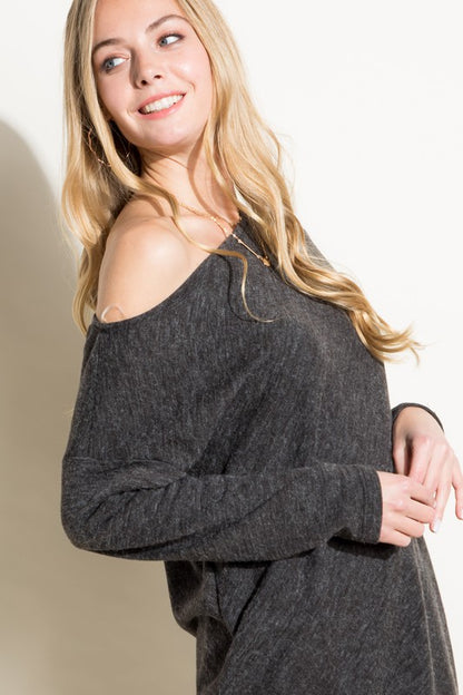 Day-to-Night One Shoulder Knit Top