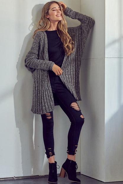 Midnight Cozy Chunky Knit Cardigan