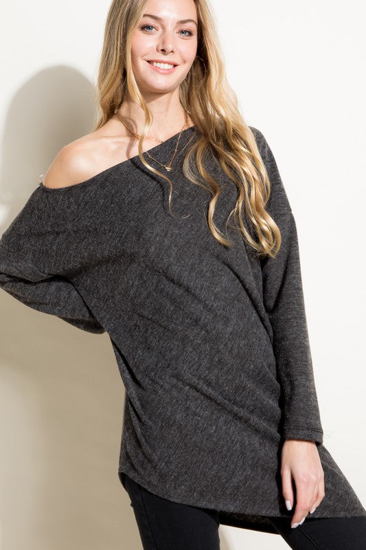 Day-to-Night One Shoulder Knit Top