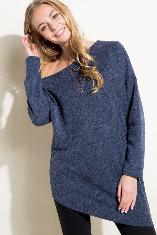 Day-to-Night One Shoulder Knit Top