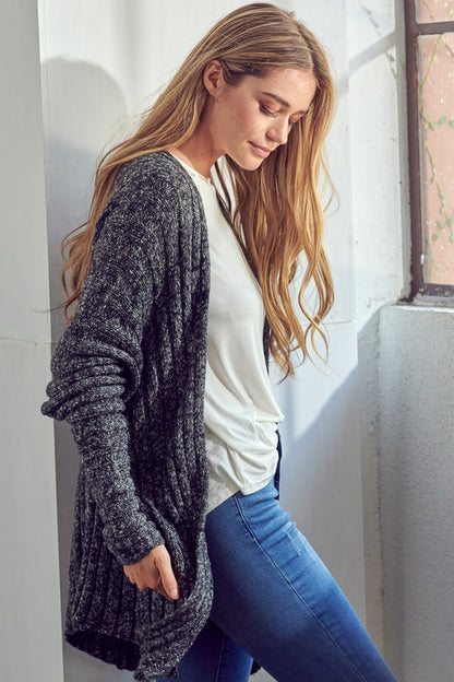 Midnight Cozy Chunky Knit Cardigan