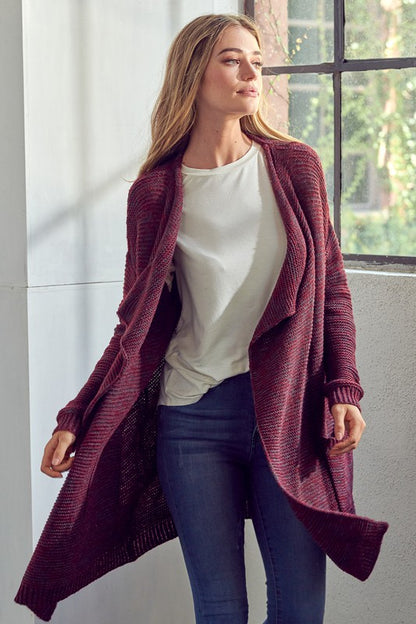 Evening Chill Chunky Waterfall Cardigan