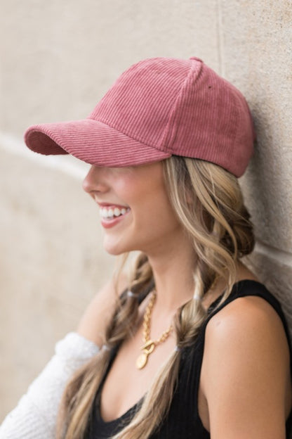 Corduroy Boyfriend Ball Cap