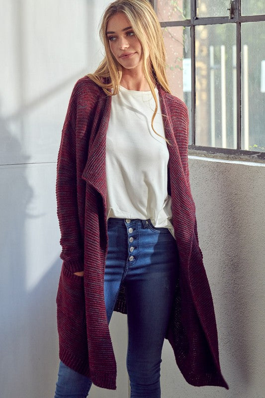 Evening Chill Chunky Waterfall Cardigan