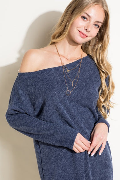 Day-to-Night One Shoulder Knit Top