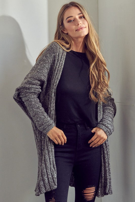 Midnight Cozy Chunky Knit Cardigan